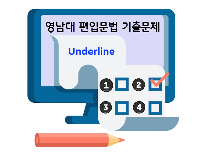 영남대 편입영어 기출문제 - 문법 Underline