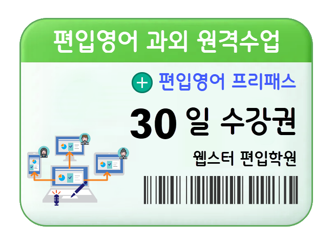 편입영어 과외 원격수업 30일 수강권